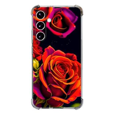 Imagem de Beaucov Capa para Galaxy S25 FE, linda capa de proteção contra quedas rosa à prova de choque TPU capa protetora de corpo inteiro resistente a arranhões para Samaung Galaxy S25 FE