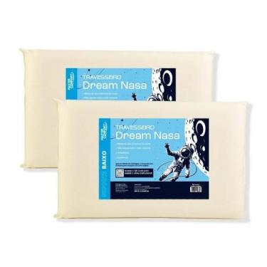 Imagem de Kit 2 Travesseiros Dream Nasa Rolinho 38X58X10 Visco - Master Comfort