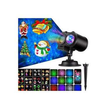 Imagem de Projetor de Natal Lights 16 Patterns 3D Waves Hallow - Lightbek Offici