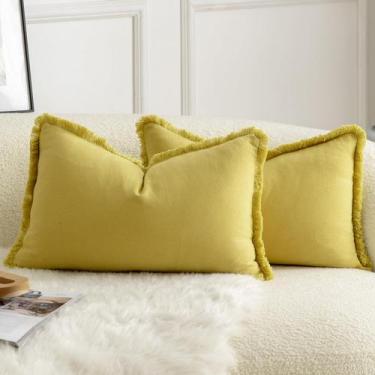 Imagem de Conjunto de 2 capas de almofada de algodão neutro MANDIOO