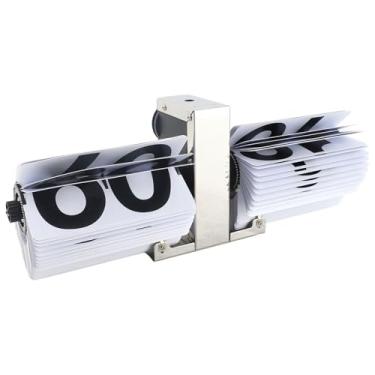 Imagem de Generic Relógio Flip, Aço Inoxidável e Pvc Desktop Mecânica Clock Bateria de 12 Horas para o Escritório (Branco)