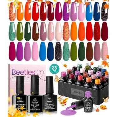 Imagem de Conjunto de esmaltes de gel besouros Fall Yard 20 cores para mulheres 