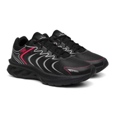 Imagem de Tênis Feminino Esportivo Blast Leve Confortável Treino Corrida Academia (Preto e Rosa, BR, Adulto, Numérico, 38)