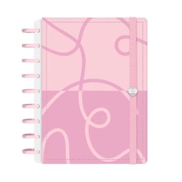 Imagem de Caderno de Disco Inteligente Iscool M+ Urban Flow Lupim Rosa Claro