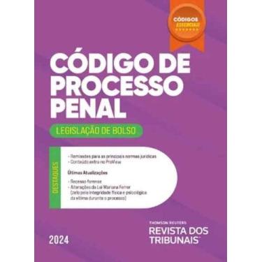 Imagem de Códigos Essenciais - Código de Processo Penal - Vol. 1 - REVISTA DOS T