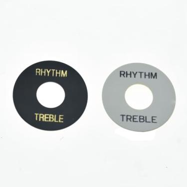 Imagem de Dopro Placa de anel de agudos para lavadora de guitarra LP preto e branco para Les Paul