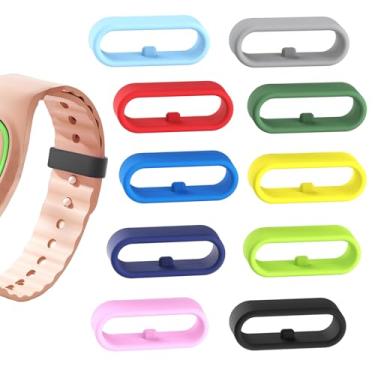 Imagem de Ryukicy Suporte de pulseira compatível com Disney Magic Band 1.0/2.0/MagicBand +, suporte de anel de fixação de silicone, clipe seguro para pulseira de relógio (10 cores)