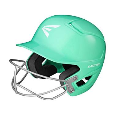 Imagem de EASTON ALPHA capacete de rebatedor de softbol, com máscara de softball, TBall/pequena, verde menta