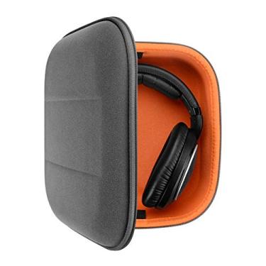 Imagem de Geekria Capa protetora para fones de ouvido compatível com Sennheiser HD 400S, HD660s, HD 560S, fones de ouvido de tamanho grande, bolsa de transporte rígida de substituição com armazenamento de cabos