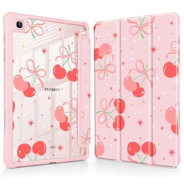 Imagem de Tuiklol Para Samsung Galaxy Tab S6 Lite 10,4 polegadas 2024 2022 2020, Buit in S Pen com capa protetora à prova de choque, capa traseira transparente transparente, despertar/hibernar automaticamente