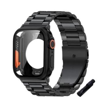 Imagem de Pulseira De Aço Inoxidável Para Apple Watch 45mm 41mm 40mm 44mm Bracel