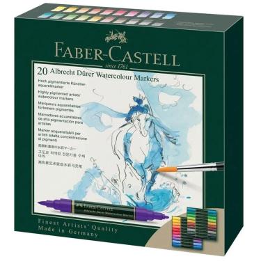 Imagem de Caneta artística 20 cores aquarelável 160320 - Faber-Castell