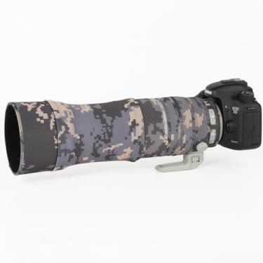 Imagem de CHASING BIRDS Revestimento de lente impermeável camuflado para Sony FE 100-400 mm F4.5-5.6 GM OSS capa protetora de lente à prova de chuva (camuflagem digital, com 1,4X e 2,0X TC)