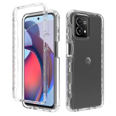 Imagem de Niopiee Capa para Moto G Stylus 5G 2023 híbrida com proteção contra quedas, capa transparente para celular resistente, resistente, antiderrapante, antiarranhões