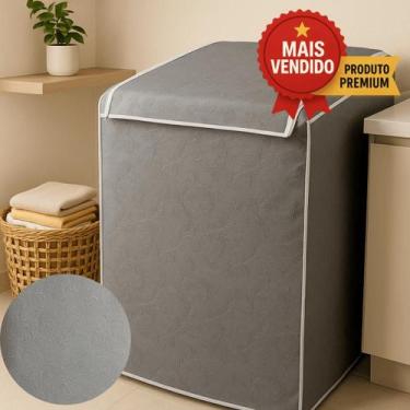 Imagem de Capa Protetora Máquina Lavar Roupas Impermeável Zíper Premium Brastemp