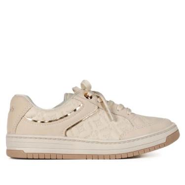 Imagem de Tênis Feminino Kolosh Casual com Detalhe Metalizado Bege, Bege, 38