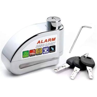 Imagem de Super Trava Roda Antifurto Alarme 2 Chaves Bicicleta