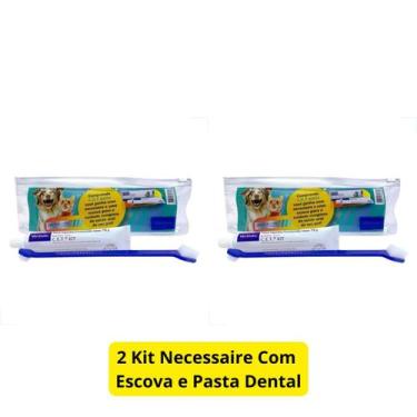 Imagem de 2 Kit Saude Oral C.E.T. Pasta 70g + Escova Dente - Virbac