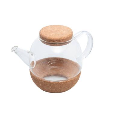 Imagem de Chaleira De Vidro Boro 800ml Base e Tampa De Rolha Wolff