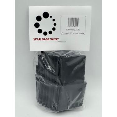 Imagem de Lote de 20 bases quadradas Warhammer Fantasy 50 mm Dragão gigante monstruoso Wyvern