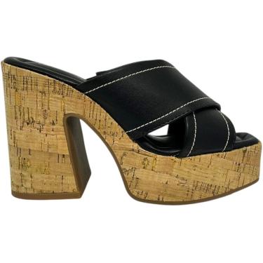 Imagem de Tamanco Feminino Casual Dia a Dia Passeio Trabalho Salto Alto Plataforma Ramarim 2535202