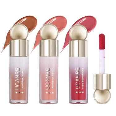 Imagem de Conjunto de blush em creme líquido UCANBE de 3 peças, leve e duradouro