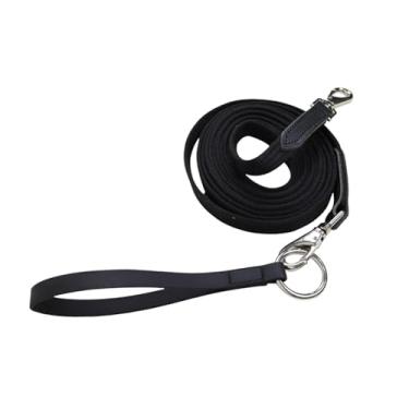 Imagem de Dynwave Guia de corda para cavalo, guia de rédea auxiliar resistente e conveniente, equipamento de treinamento para cavalos de desempenho equestre, preto