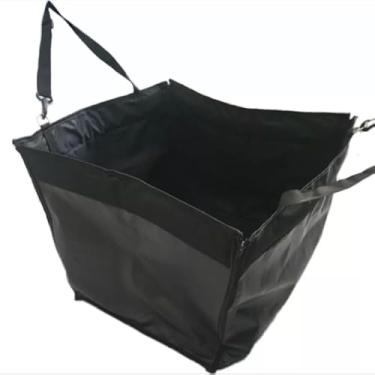 Imagem de Capa Protetora Impermeável para Banco de Carro Pet - Antiderrapante com Barras de Segurança, Banco para Cães à Prova D’água(Preto sem Visor)