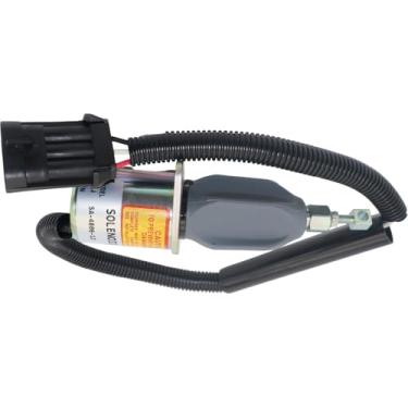 Imagem de HATRYIDA Solenoide de desligamento de combustível 12V SA-4806 para motor Kubota V2203 KX161-2 KX101 KX151 B1550 F2000 GV3160 KX101 L2550 R410 Hayter Mower T24 T222 4 T44 T424 R323