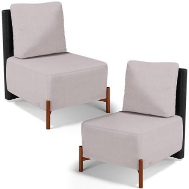 Imagem de Kit 02 Poltronas Decorativas Sala De Estar Living Hungria L02 material