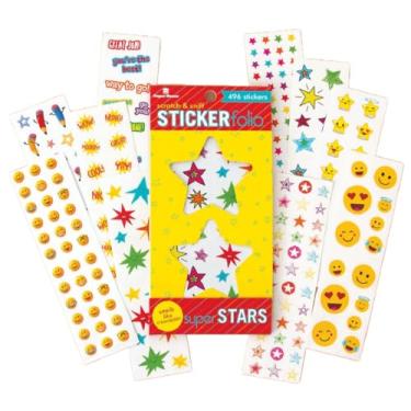 Imagem de Paper House Productions Super Stars Scratch & Sniff Sticker Folio for Classrooms, Scrapbooking and Collecting