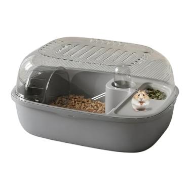 Imagem de Habitat Para Hamster,Centro De Atividades Transparente Para Pequenos Animais Com Roda De Exercício | Gaiola De Pequenos Animais,Uso Em Interior Casa Exterior Apartamento Dormitório Viagem