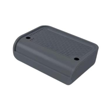 Imagem de Bothyi Degrau para caixa de areia, apoio para os pés, fácil de limpar, antiderrapante, compacto, rampa para banheiro, pedal para gatos internos, Cinza