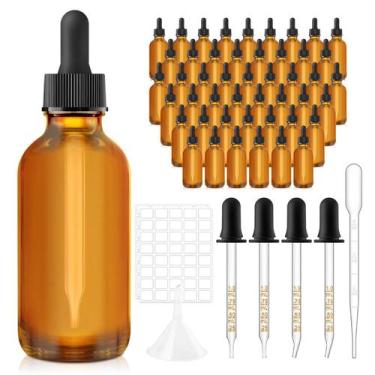 Imagem de Frasco conta-gotas Bumobum, pacote 48, vidro âmbar de 60 ml com acessó