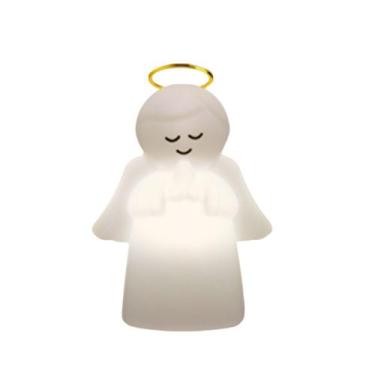 Imagem de Luminária Abajur Mesa Quarto Infantil Anjo da Guarda Anjinho Auréola B