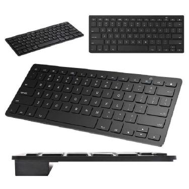 Imagem de Mini Teclado Sem Fio com Bluetooth para Tablet - Preto