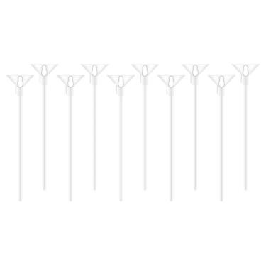 Imagem de Kit 30 Suporte Vareta Branca 32Cm Para Balão Palito Festa