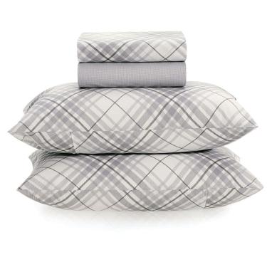 Imagem de Jogo Cama Queen 160 Fios Karsten Pierre Cinza