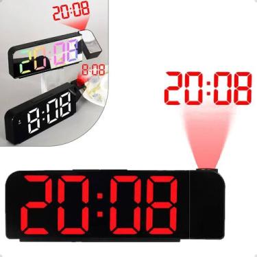 Imagem de Relógio Despertador Projetor De Led Temperatura Hora Data Top - HOME G
