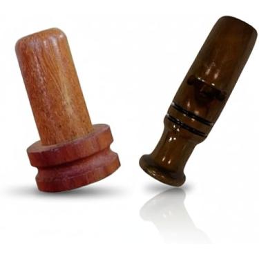 Imagem de Apito Inhambu Açu 03 + Apito Marrequinha Caneleira Pio Modelo 38 Profissional