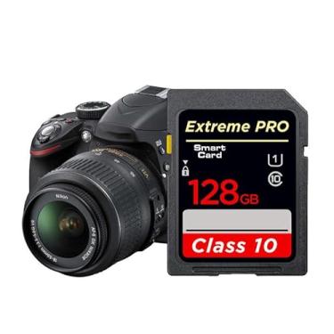 Imagem de 1 cartão de memória SDXC de 128 GB, até 100/45 MB/s de leitura/escrita, para entusiastas de fotografia, criador de vídeo, videógrafo