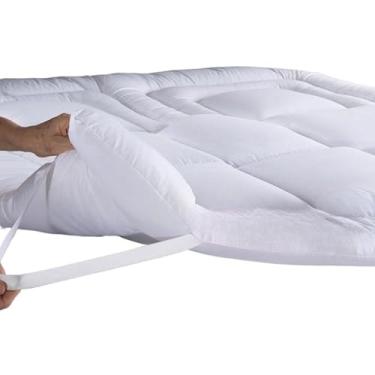 Imagem de Protetor de colchão pillow-top com 400 fios — macio, elástico | conforto supremo