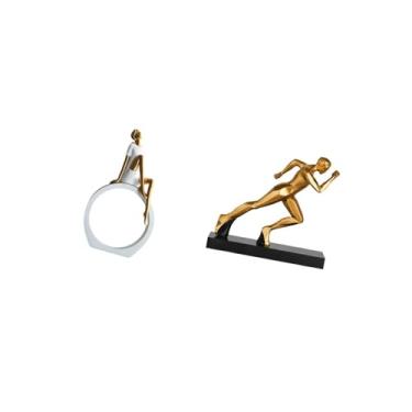 Imagem de Fenteer Estatueta de Corredora Abstrata, Estátua de Moderna, Centro de Mesa, Quarto, Leitores, Presente, Estante, Escultura de Fazenda, Decoraçã