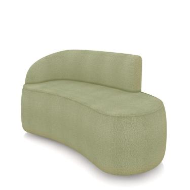 Imagem de Sofá 2 Lugares Orgânico 140 Cm Morgan Bouclê Pistache D03 - D'rossi