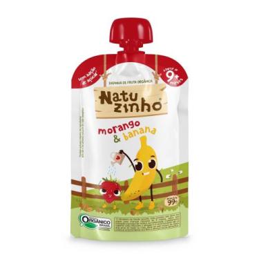 Imagem de Papinha Orgânica Bebe Morango Banana Vegana 99g Natuzinho
