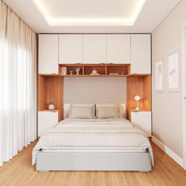 Imagem de Guarda-roupa Modulado 7 Portas 4 Peças Hera Cabecasa Madeiramadeira Lo