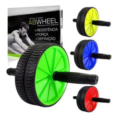 Imagem de Roda Rolinho Exercícios Abdominal Fitness Academia Apoio Tapete Abdôme