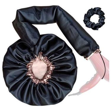 Imagem de Touca Difusora Cetim Dupla Face Secadora Anti-frizz Seda - Belmix, Pre