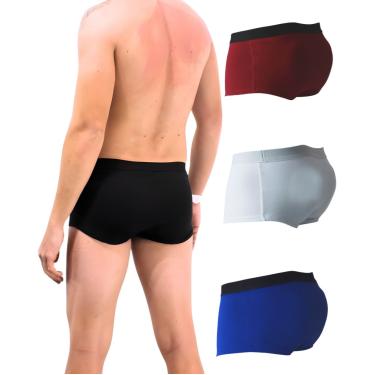 Imagem de Kit 03 Cuecas Enchimento Traseiro Aumenta Bumbum Mini Boxer
