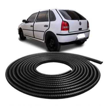 Imagem de Kit 10m Borracha 7x14mm Couro De Cobra Gol Bola Gol Quadrado [f103]